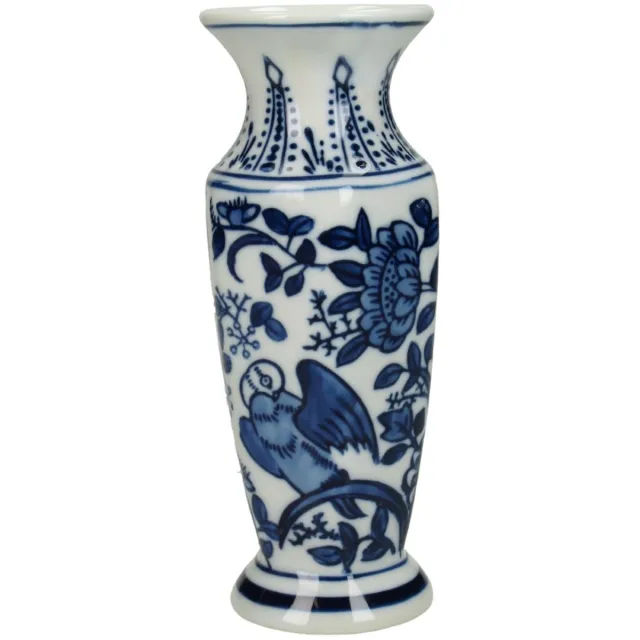 Kersten Vaasje porcelein blauw 7x7x16cm