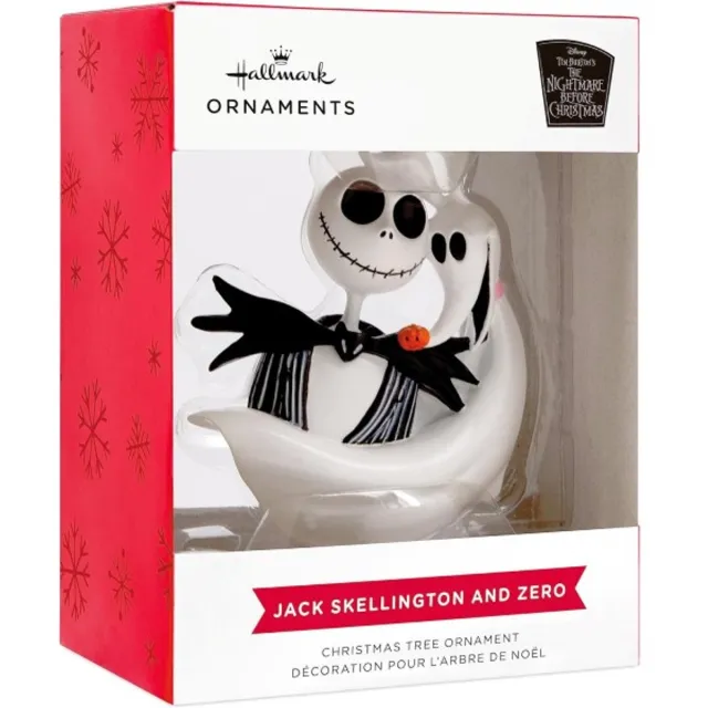 Hallmark Ornament - Jack Skellington And Zero meerkleurig