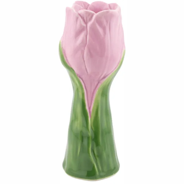 homebound by ky Aardewerk kaarsenstandaard tulip Green