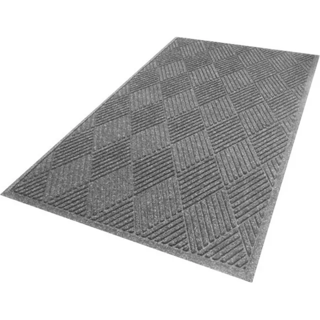 Mountville Mills Europe Waterhog Diamond Droogloopmat 60x90 cm Grijs - Schoonloopmat Fashion Border