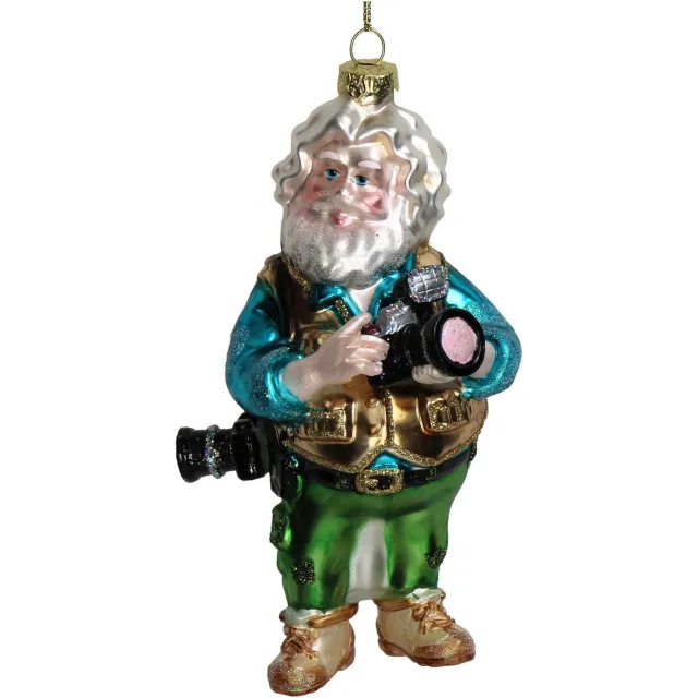 HD Collection Ornament kerstbal Fotograaf Glas Multi 13.3 cm HD Collection