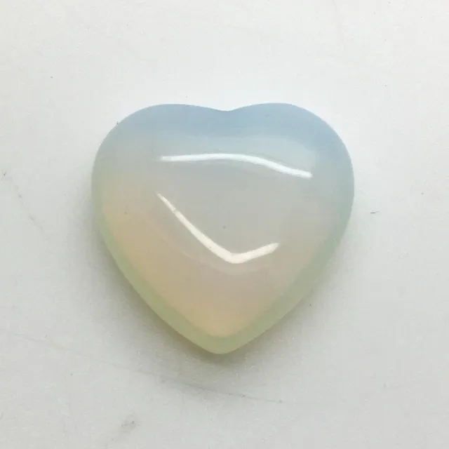 Vandaar Edelstenen Opaliet hart 3 cm voor zelfstandigheid helder met regenboog kleuren