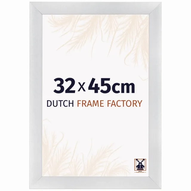 Dutch Frame Factory Fotolijst 32x45 cm - MDF - Zilver Mat - Praag