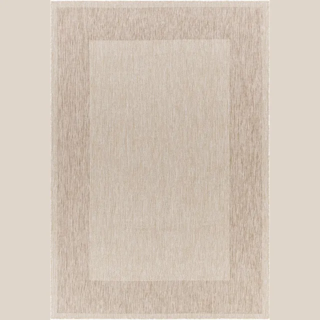Surya Layla vloerkleed binnen en buiten jute-look beige ivoor