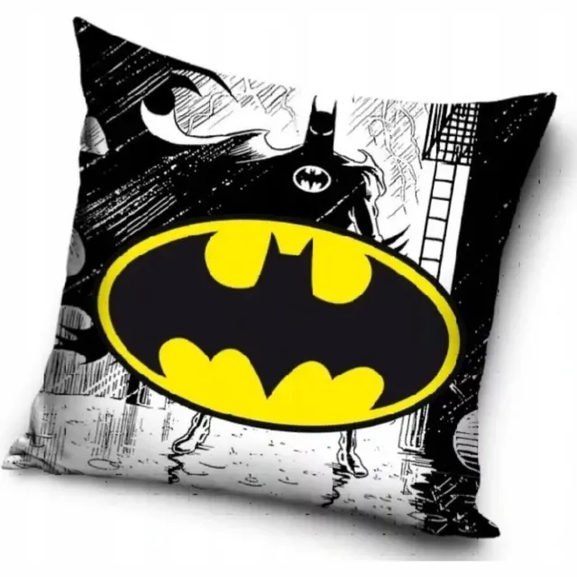 Batman Sierkussen - 40 x 40 cm zwart-wit-geel