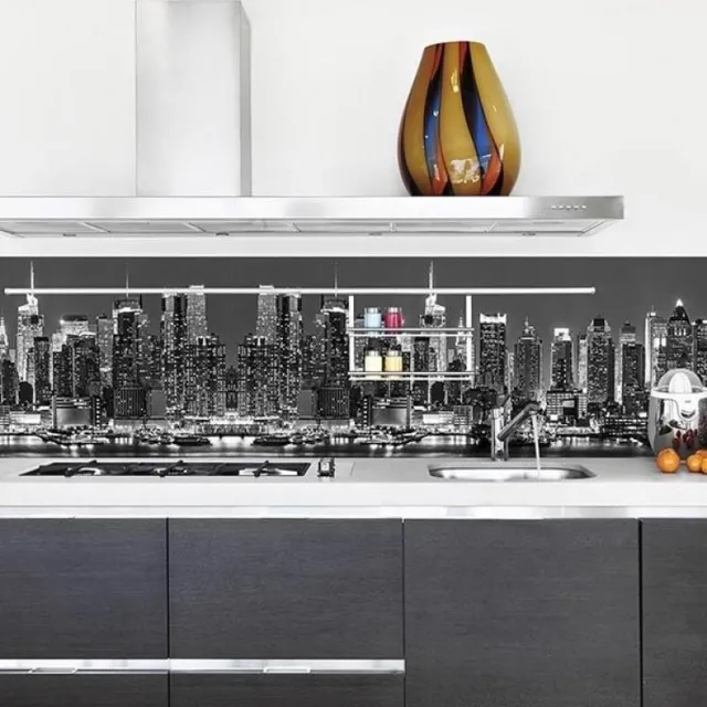 Crearreda Keuken Achterwand XXL New York Skyline - Crearreda – Muursticker - 180 x 45 cm Keukensticker - New York