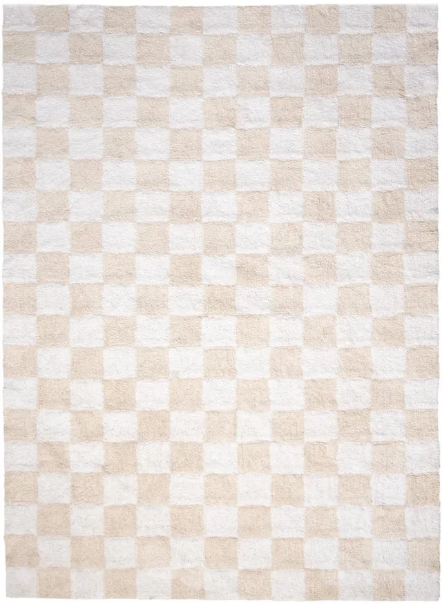 Fraai Retro vloerkleed - Gambit Creme/Wit - 80x150cm