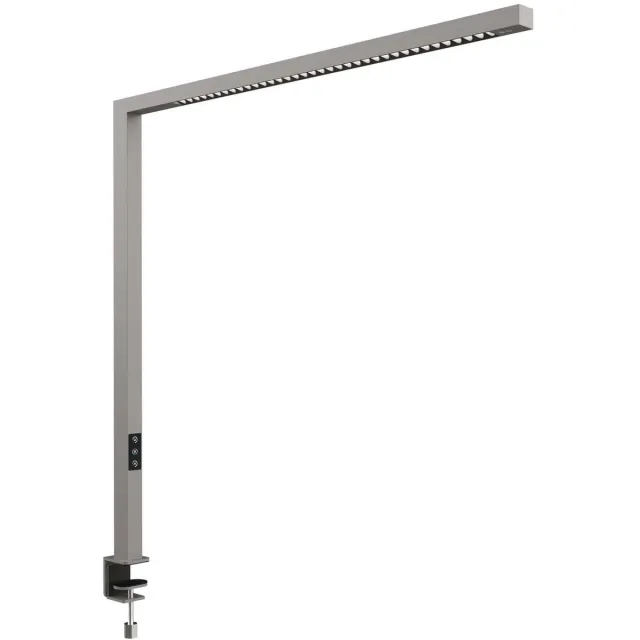 Maul Tafelarmatuur MAULplinus LED 2700 - 5700 K dimbaar tafelklem 101,5 cm zilver