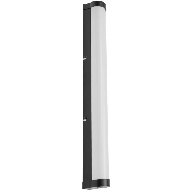 Osram ORBIS Buisspiegel-/wandlamp met LED, mat glas/zwart, 12W, 1100lm, dimbaar, 3000/4000K verstelbaar via wandschakelaar, 60cm diameter, IP44 bescherming tegen vreemde voorwerpen/spatwater
