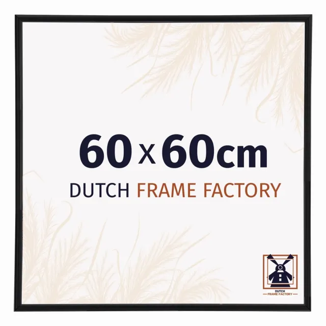 Dutch Frame Factory Fotolijst 60x60 cm - Kunststof - Zwart Mat - Angers