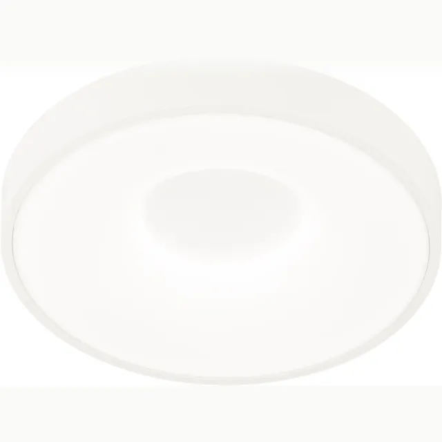 Lumidora Plafondlamp 75027 - Plafonniere - BORLIND - Ingebouwd LED - 24.0 Watt - 2400 Lumen - 6500 Kelvin - Wit - Kunststof - Met dimmer - Badkamerlamp - ⌀ 29 cm