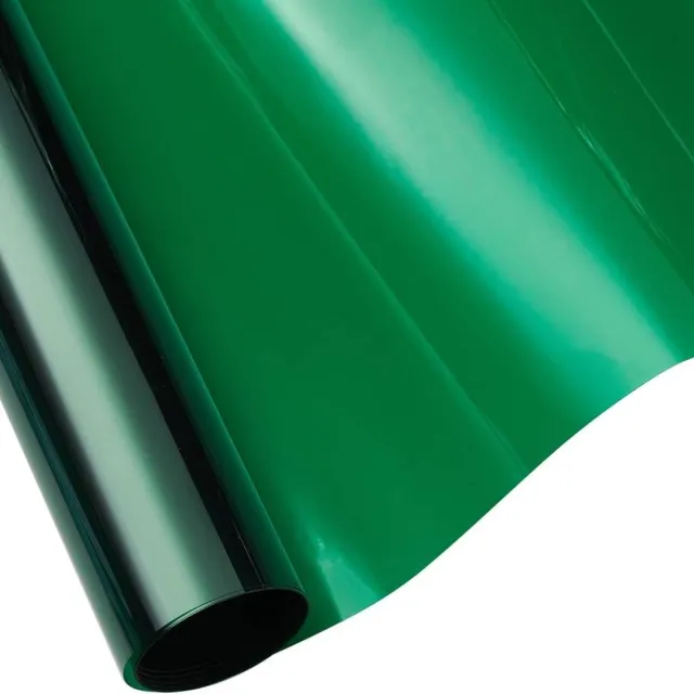 Famanu Isolerende raamfolie groen, 50 x 300 cm, zelfklevend, UV-bescherming en hittebescherming, ideaal voor ramen en glazen deuren