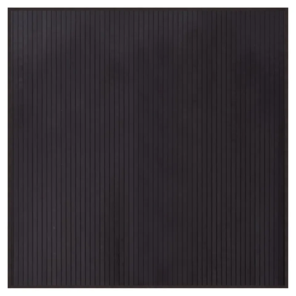 vidaXL Vloerkleed vierkant 100x100 cm bamboe donkerbruin bruin, foto 3
