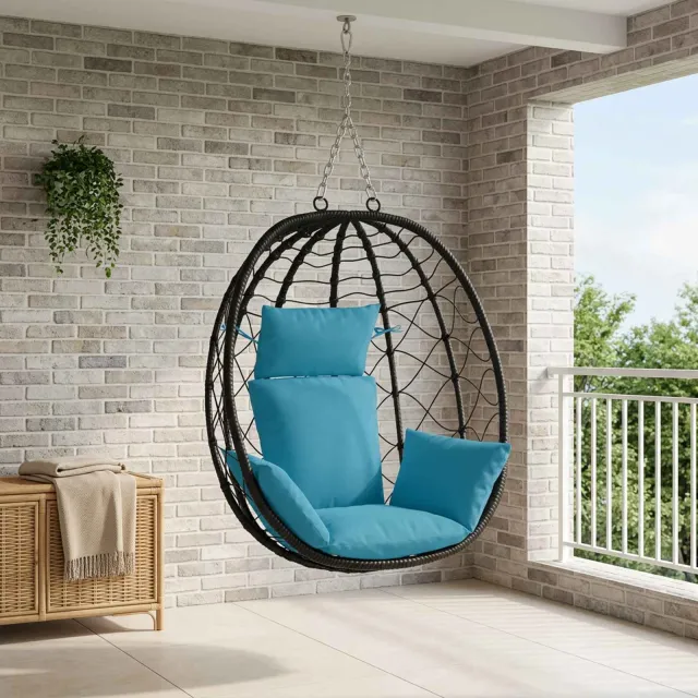 vidaXL Adirondack Kussen PUTTEN 100% Polyester Lichtblauw
