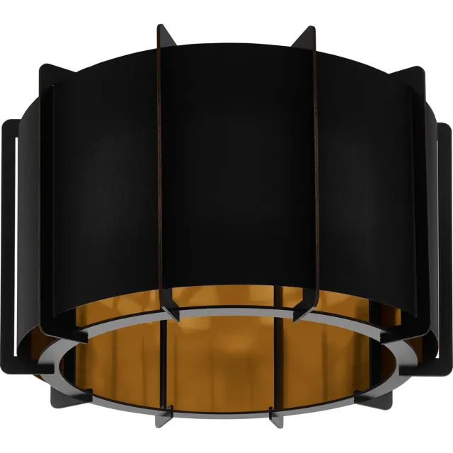 Eglo Pineta Plafondlamp - 1 lichts - Ø43 cm - E27 - Zwart