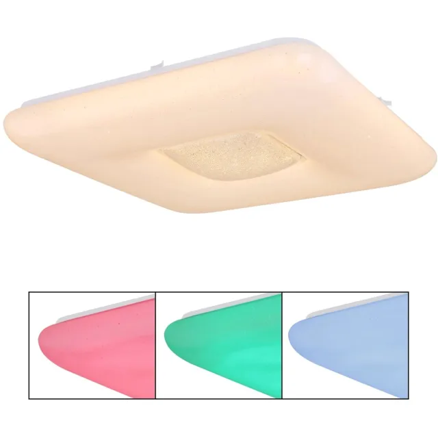 Globo plafonniere - Trystan - wit - metaal - LED - 48409-48RGBSH