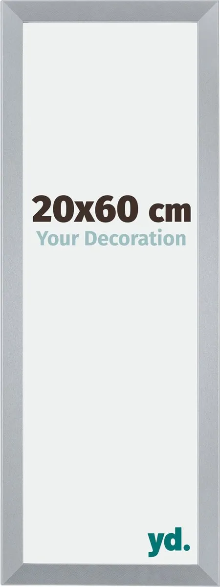 yd. Your Decoration - Fotolijst 20x60 cm - MDF - Zilver Glans - Catania