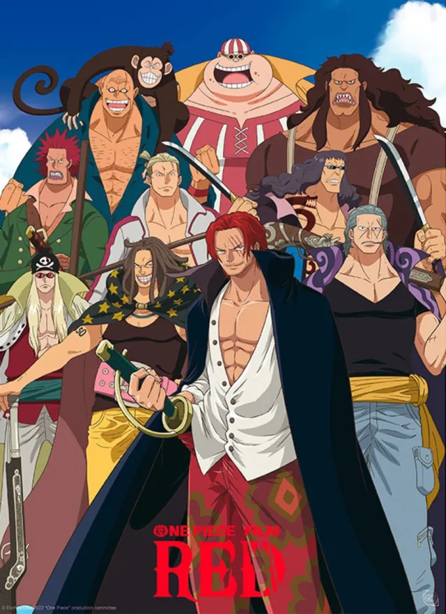 ABYSTYLE Poster One Piece - Red Hair Pirates 38x52cm Divers