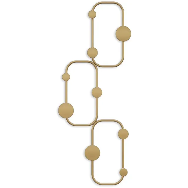 CaliCosy Wandkapstok met 6 afgeronde haken in zwart metaal H70 cm – LIZZARD