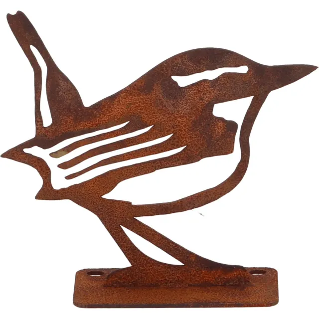Esschert Design Metalen roestige silhouet vogel winterkoning van Esschert Design roestkleur