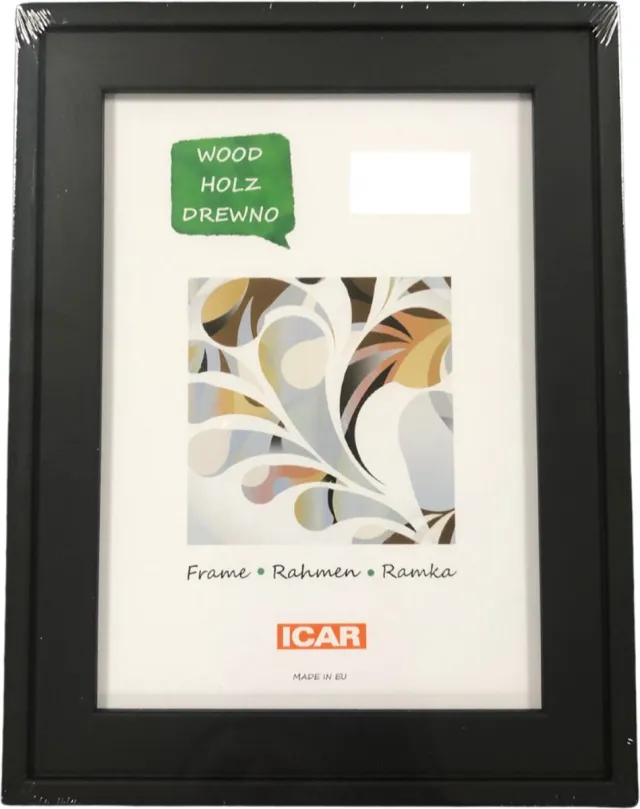 Icar Kunststof Fotolijst Mokka Zwart 10x15 cm