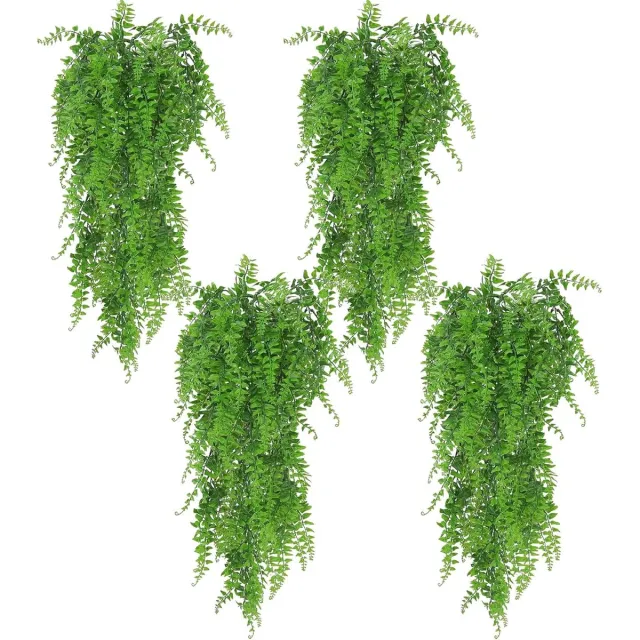 PromoHome Kunstmatige Ophangende Planten Fern Vine - Nep Ivyleaves Decoratie voor Binnen & Buiten, Faux Bladgroen Decor voor Woonkamer, Keuken, Balkon, Tuin, Slaapkamer, Boerderij Aesthetiek