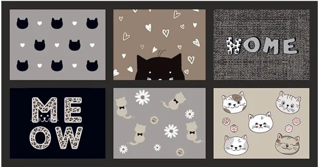 MD-Entree MD Entree - Deurmat - Schoonloopmat - Vision - Cutest Cats - 40 x 80 cm Meerkleurig