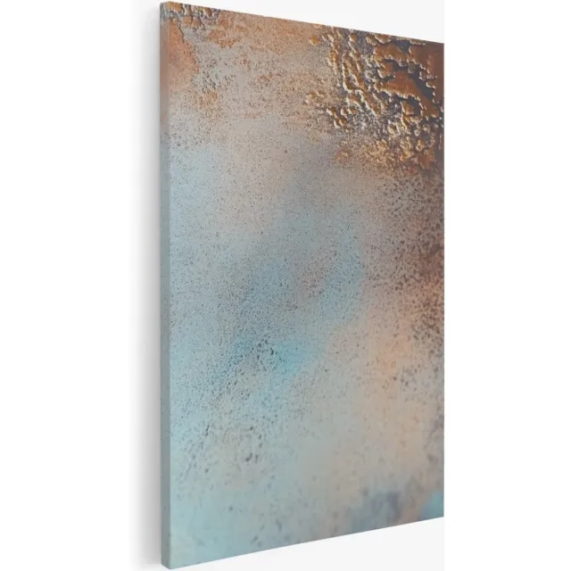 Saammp Canvas Schilderij - Roest kleur - Abstract - 20x30 - Foto op canvas - Wanddecoratie - Muurdecoratie Woonkamer - Slaapkamer decoratie - Canvas Print Multicolor