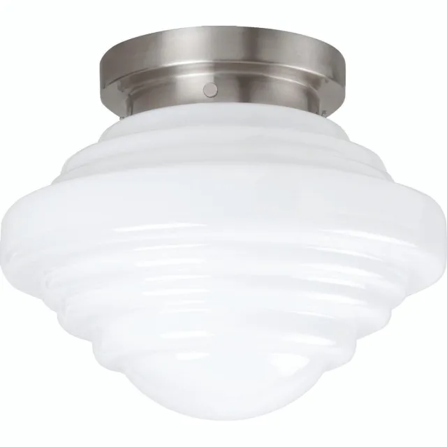 Highlight Plafondlamp Art-Deco Staal & Wit
