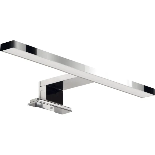 STRÜHM ROXANA LED Spiegelverlichting - Badkamer Lamp - Schilderijverlichting - Rechthoek 5W - 530 Lumen - 4100K Daglicht wit - Glans Chroom Aluminium - 300 mm - IP44 chrome
