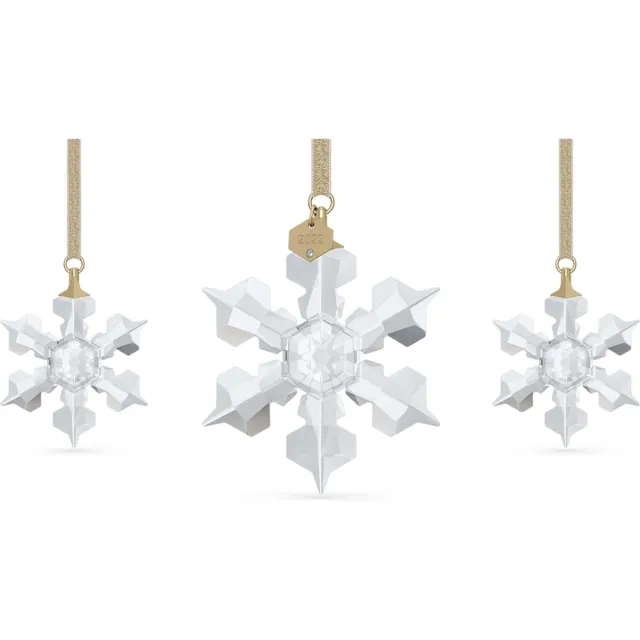 Swarovski beeldjes Annual Edition 2022 Ornament Set 5634889 | decoratieve boom- of raamversiering | kristal ornamenten decoratieobject in wit stijl