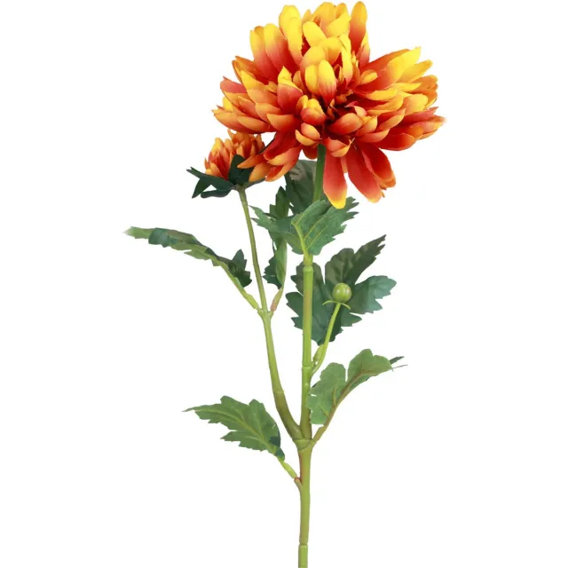 Innovation of Green GmbH Kunstbloemen decoratie dahlia's kunstbloemen oranje 62cm