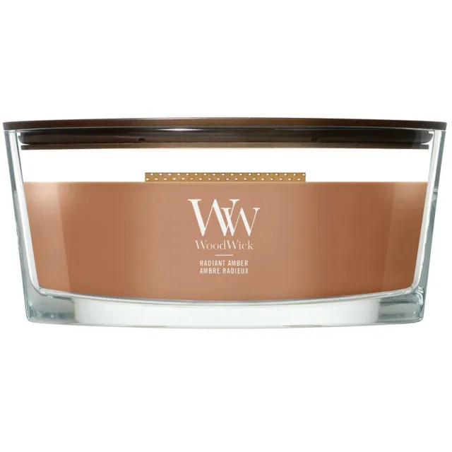 WoodWick Hearthwick - Radiant Amber - Ellipse Geurkaars - 50 branduren