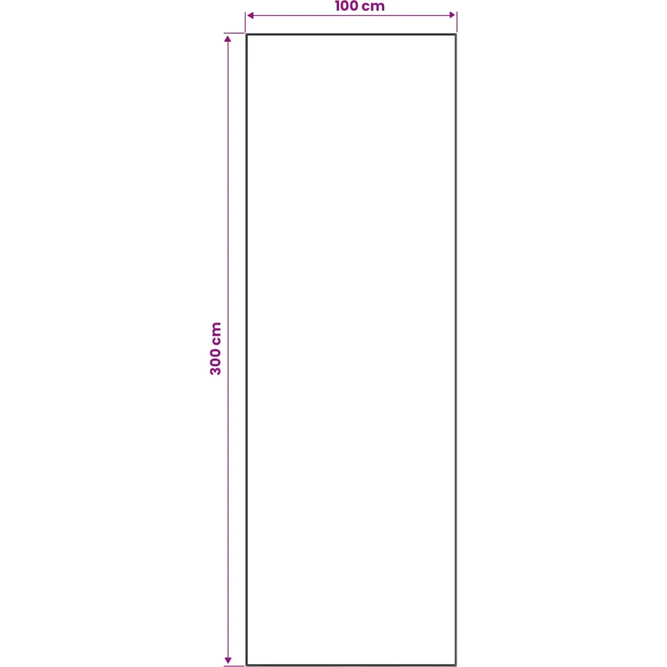 vidaXL Vloerkleedloper LESAKA kleurrijk 100 x 300 cm Diamantvelours meerkleurig, foto 3