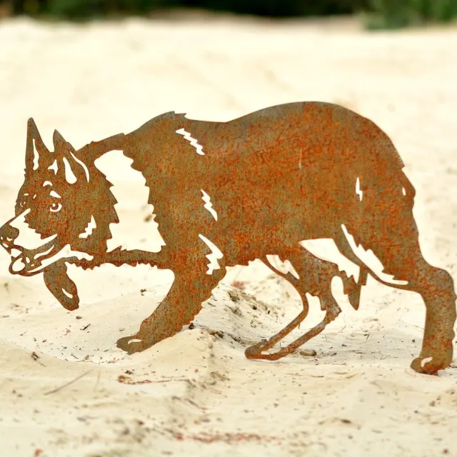 rusty friends Border collie - Silhouet hond - NL Fabrikaat