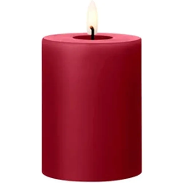 Ester & Erik Led Pillar kaars H10cm winter berry Rood