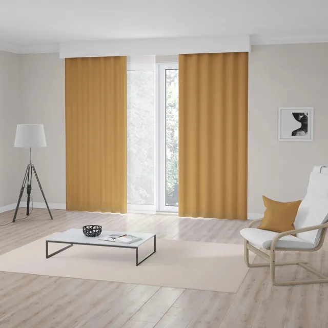 Light Guard gordijn - Kant en klaar - verduisterend - Isolerend - Geluiddempend - 140x280cm - honey gold oker