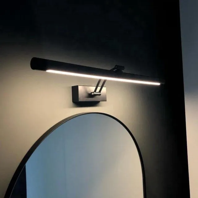 Vtw Living Spiegellamp - Spiegel Verlichting - Led Verlichting - Ledlamp - Lamp Spiegel - Badkamerspiegelverlichting - Spiegelverlichting - Badkamer Verlichting - Zwart - 55 cm