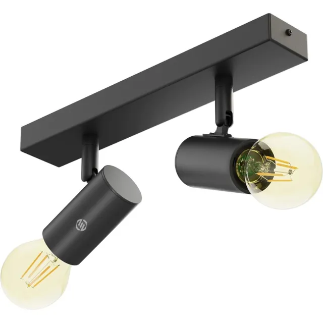 Equivera Plafonaire Lamp - Lamp - Plafond Lamp - Plafonnaire Lamp - Plafondlamp zwart