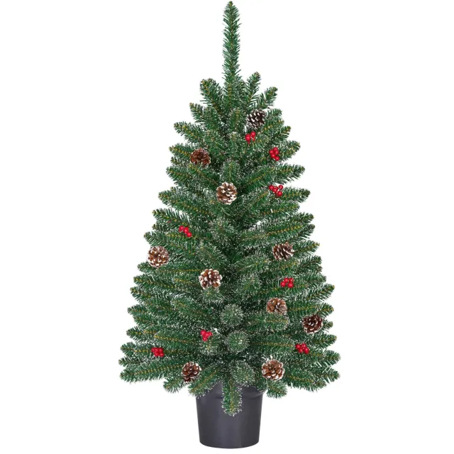Black Box Trees kerstdecoratieboom Creston groen/rood