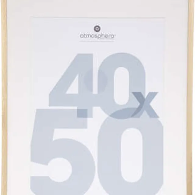 Atmosphera Fotolijstje Manu - met passe partout - voor een foto van 40 x 50 cm - goud - MDF/Glas - Klassieker Goudkleurig