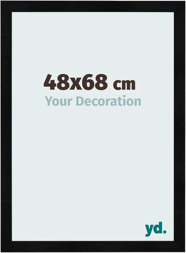 yd. Your Decoration - Fotolijst 48x68 cm - MDF - Zwart Hoogglans - Pisa