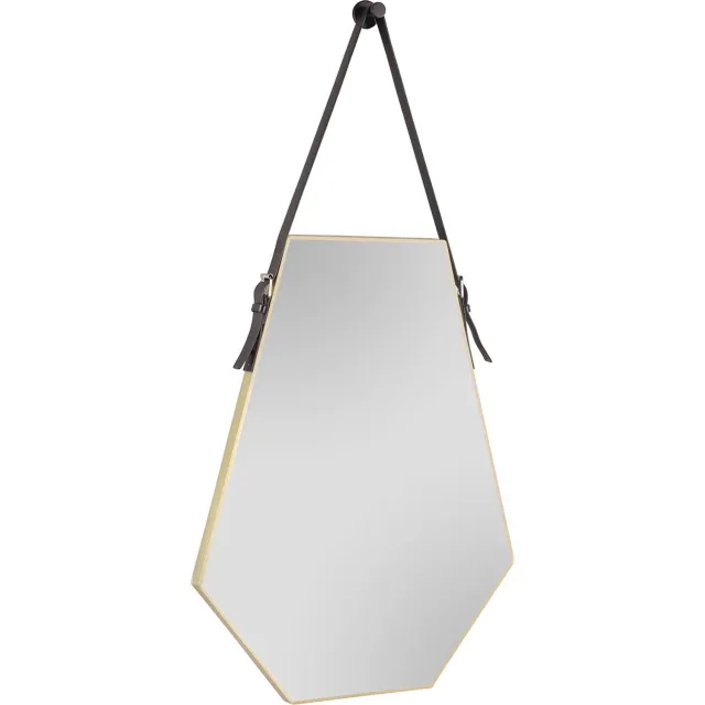 BES LED Spiegel - Livion Imena - Decoratief Spiegelglas - Goud - Kunststof