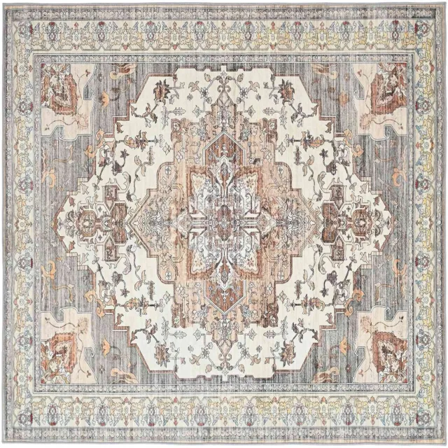vidaXL Tapijt - ORIZ - Bruin - 200 - x - 200 - cm - 100% - Polyester