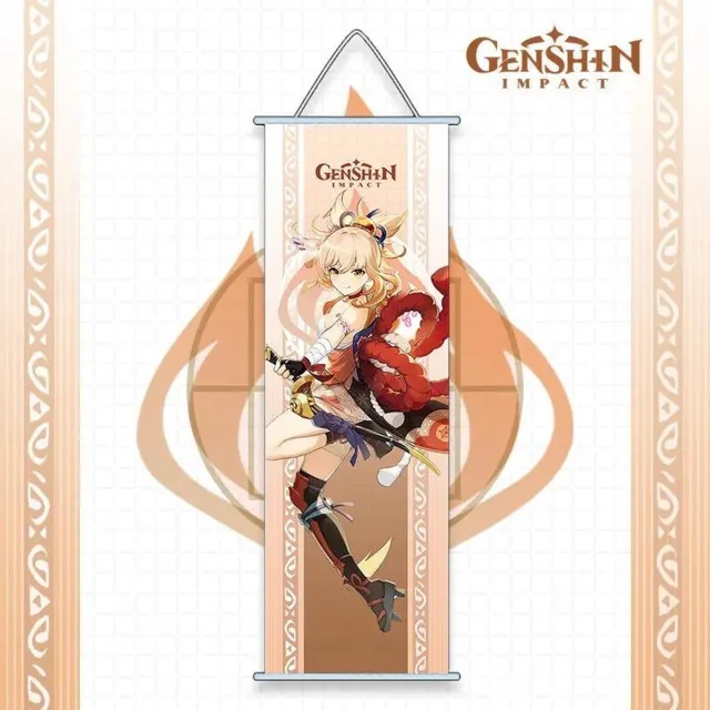 Genshin Impact Yoimiya - Pyro - Poster - Anime Merchandise - Manga - Canvas - Figure