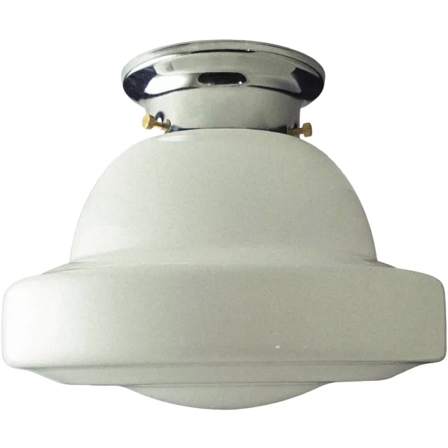 Thomas Klaus Dekora - Klassieke Plafondlamp - Art Deco - Wit Melkglas