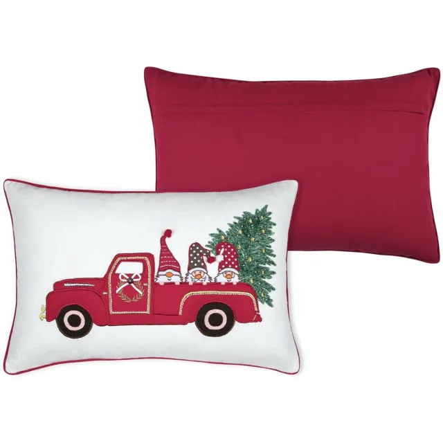 Stof Decoratieve kussen KLAUS, met een kerstmotief, 40 × 60 cm Multicolor