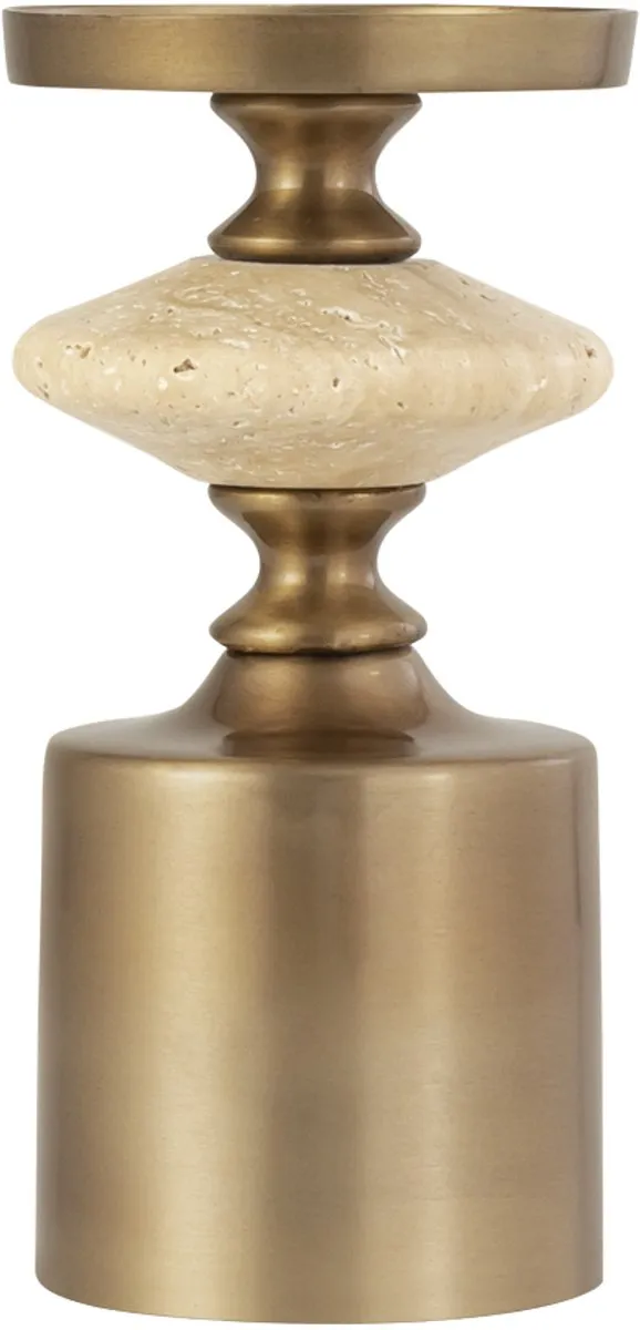 PTMD Kandelaar Nikolaos - Goud - 11x11x23cm