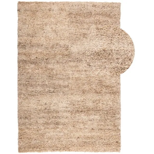 By fonQ Fluffy Vloerkleed - Beige - Rechthoekig - 160 x 230 cm