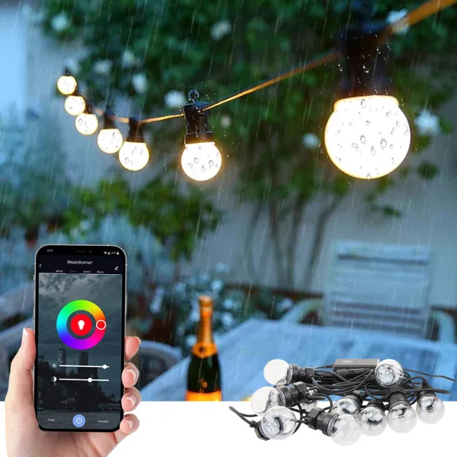 RexTech Tuya slimme dreamcolor lichtslinger - 10 lampjes - Smart Life app - Slimme verlichting